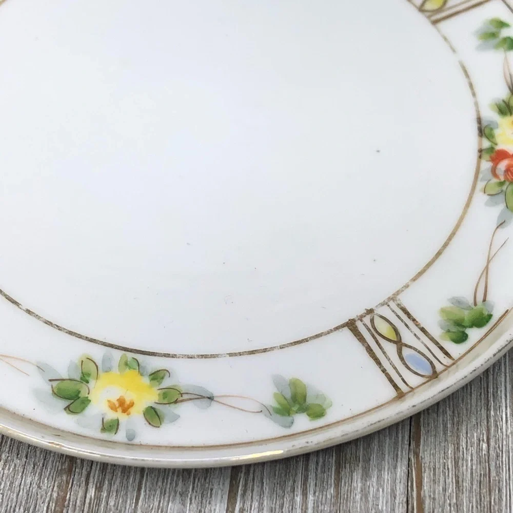 Vintage Hand Painted Nippon Porcelain Vanity Dish